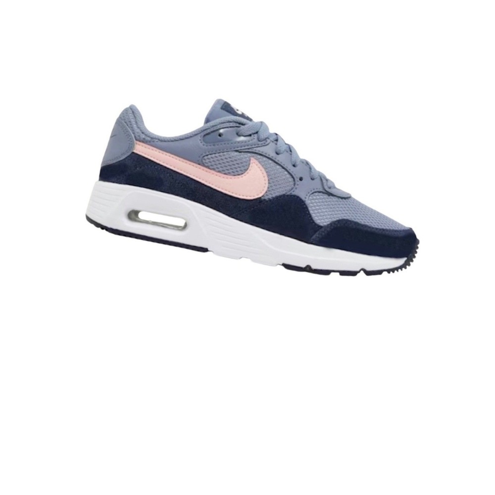 Nike Air Max SC Women 10 Blue Pink CW4554-400 Excellent soft Suede Mesh Sneakers